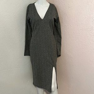 Black and silver evening dress size 14